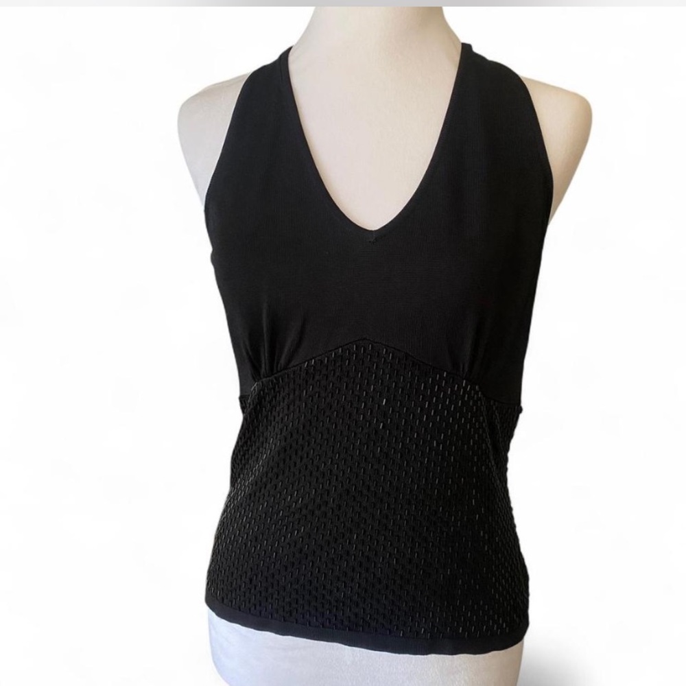 INC International Concepts Black beaded halter Top